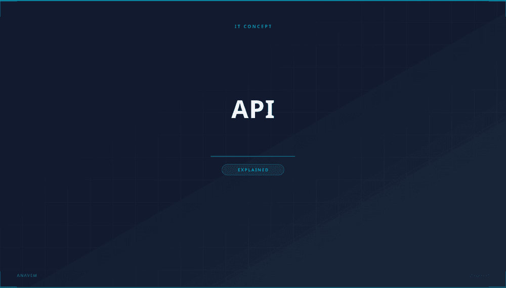 Digital network visualization representing API communication between applications