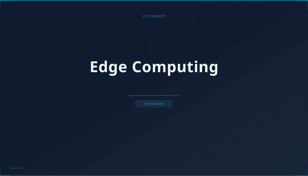Edge computing network visualization showing distributed processing nodes