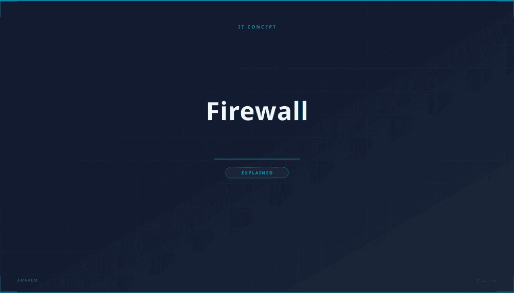 Network security visualization showing firewall protection with data flow and security barriers