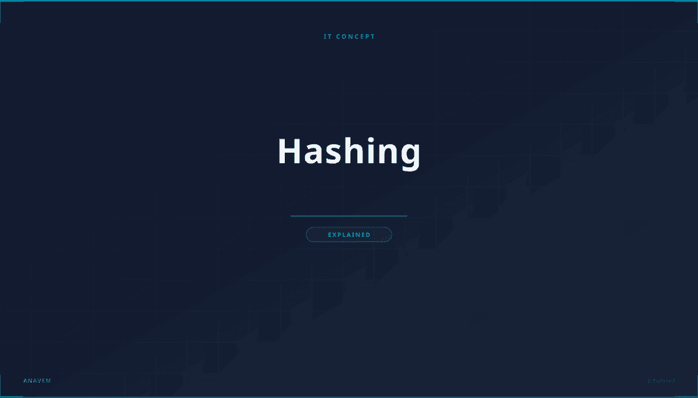 Digital visualization representing data hashing transformation process