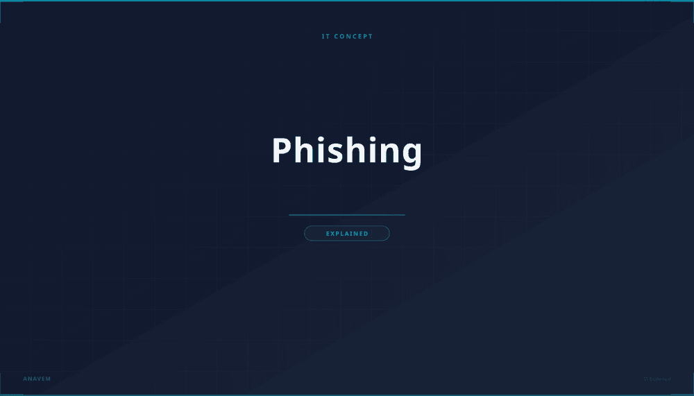 Conceptual illustration of phishing attack showing a digital hook catching an email