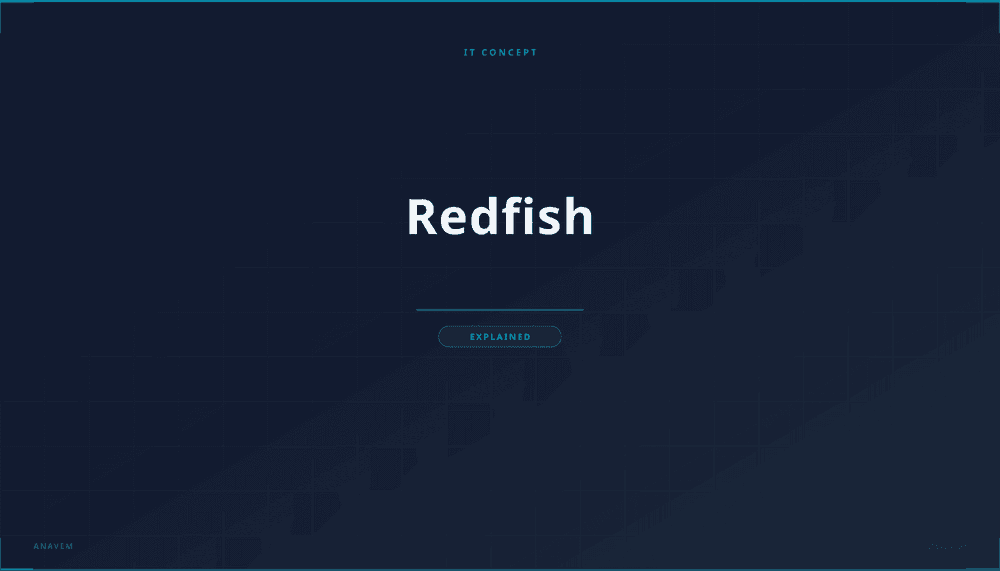 Server management visualization representing Redfish API connectivity