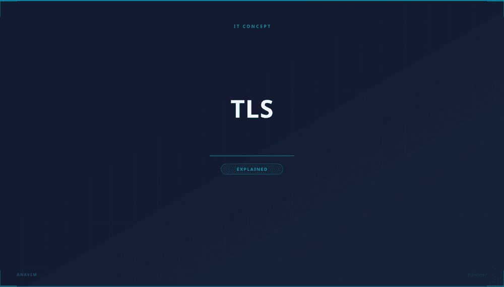 Digital security visualization representing TLS encrypted data transmission