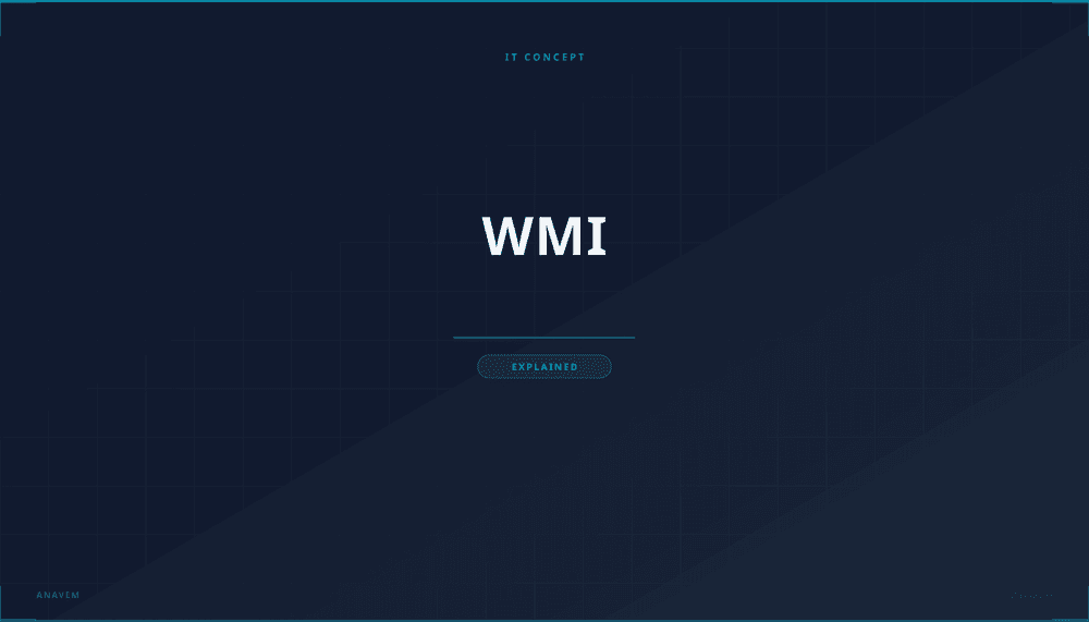 Windows Management Instrumentation (WMI) system administration interface showing monitoring and management tools