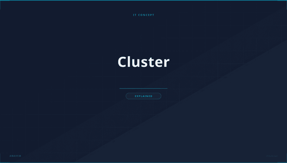Visualization of interconnected computer cluster nodes with network connections