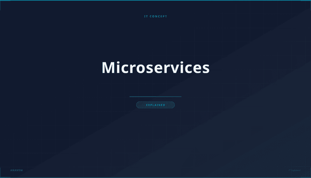 Abstract representation of microservices architecture showing interconnected independent services