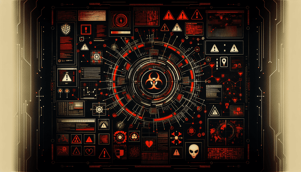 Cybersecurity threat visualization representing AsyncRAT malware detection and analysis