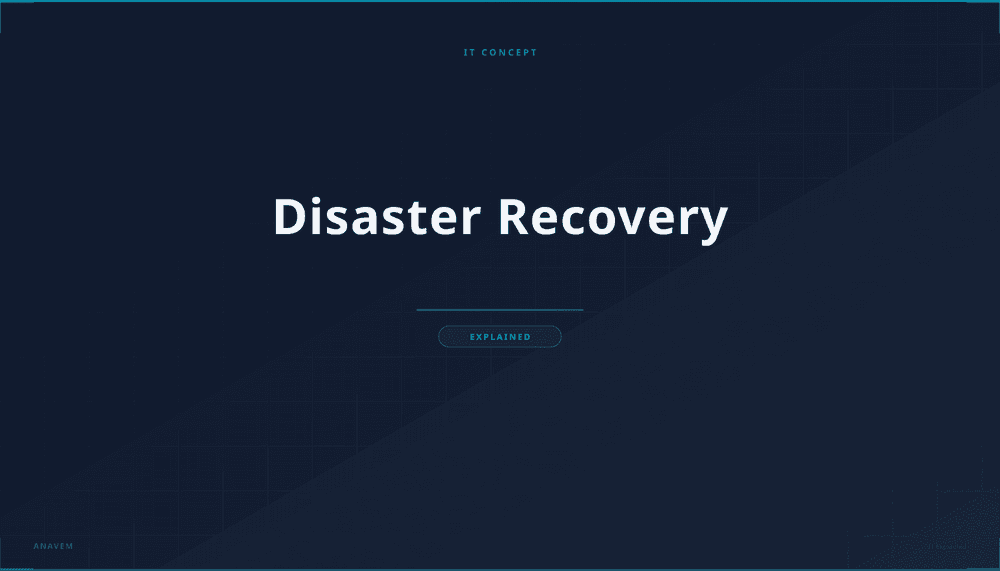 Data center visualization showing disaster recovery systems and backup infrastructure