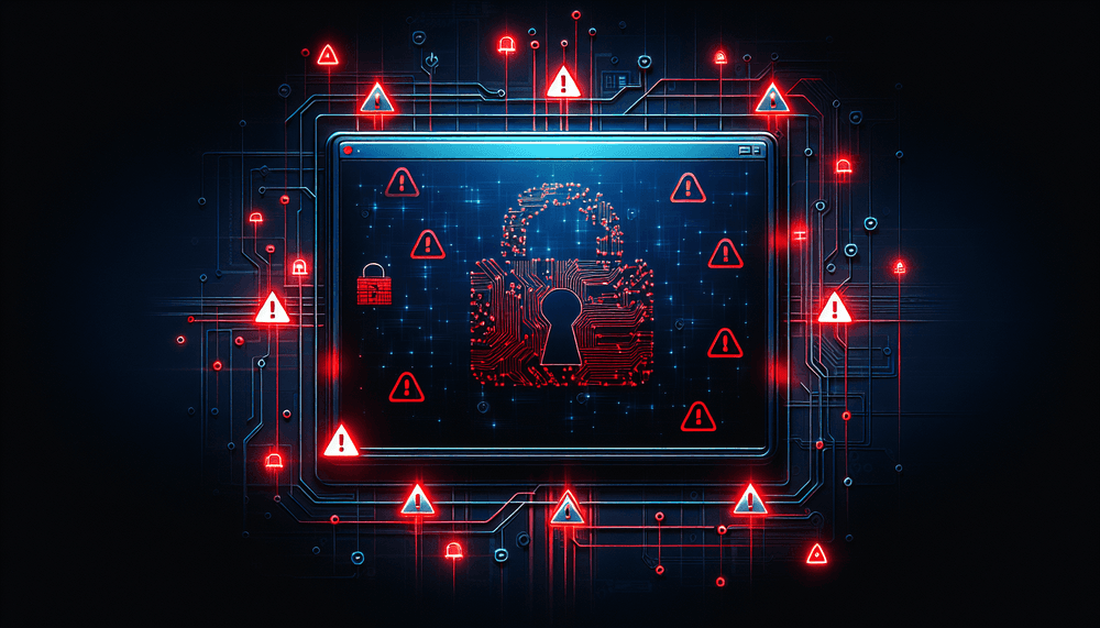 Windows security vulnerability illustration showing credential theft concept