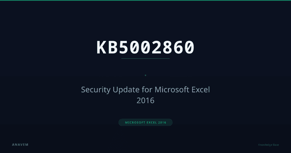 Laptop displaying Microsoft Excel 2016 with security update notification in modern office environment