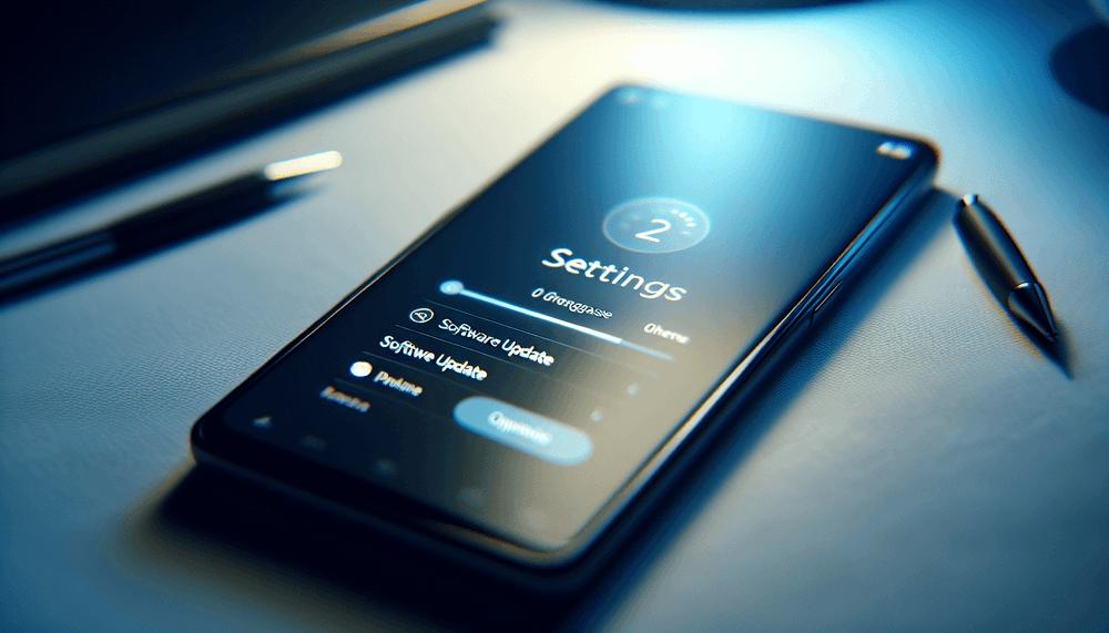 iPhone showing iOS software update screen in settings menu