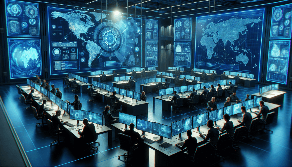 International law enforcement operations center coordinating global cybercrime infrastructure takedown