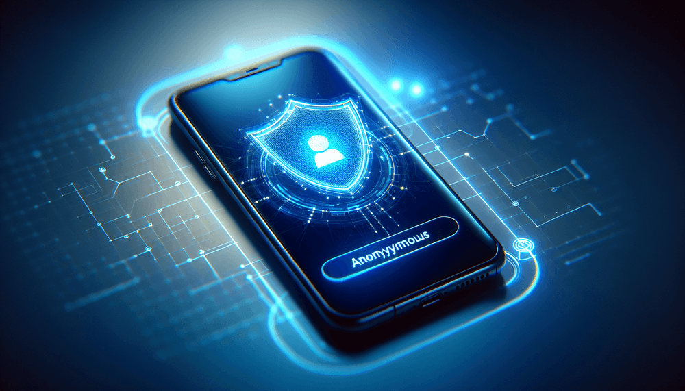 Smartphone showing WhatsApp with AI security protection interface