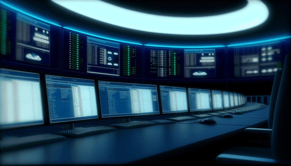 Windows Event Viewer displaying print spooler event logs on a server monitoring dashboard