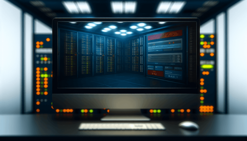 Windows Event Viewer showing security event logs on a monitoring dashboard