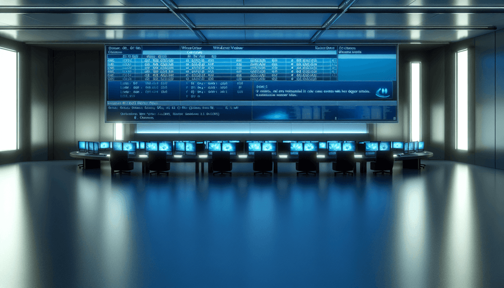 Windows Security Event Viewer displaying Event ID 4647 user logoff events on a security monitoring dashboard