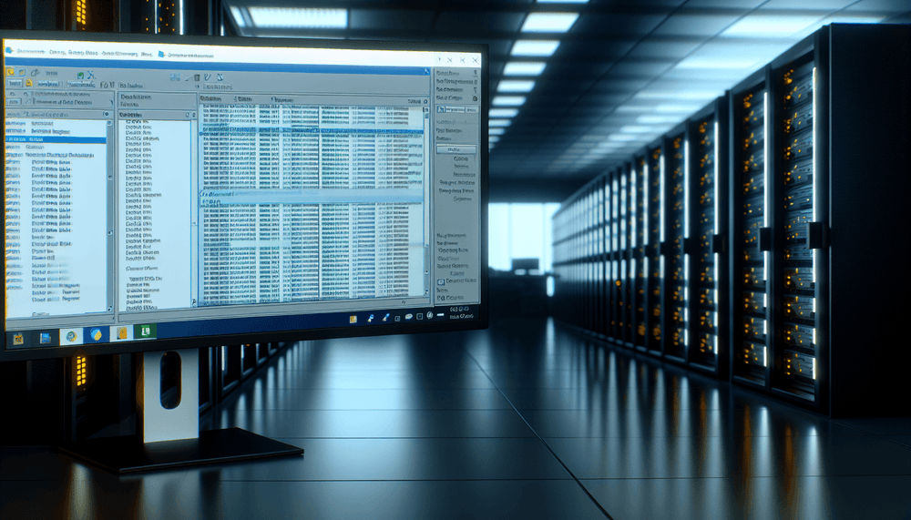 Windows Event Viewer displaying Volume Shadow Copy Service monitoring on a data center workstation