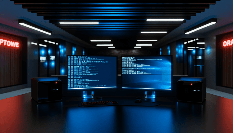 Professional IT workspace showing system diagnostic screens during BSOD troubleshooting