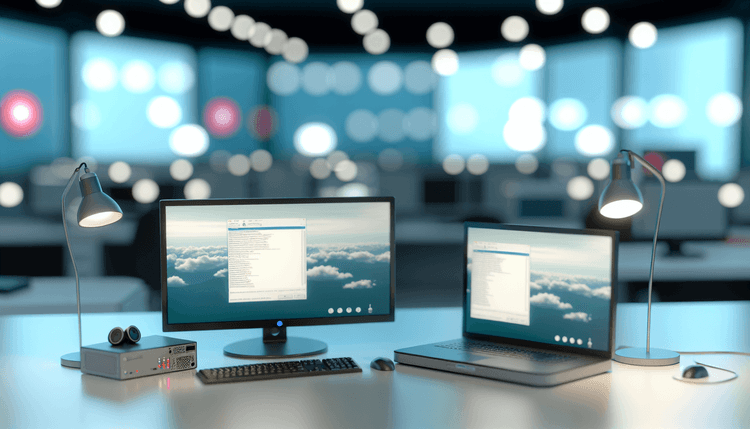 IT professional workstation showing Windows service diagnostics and troubleshooting interface
