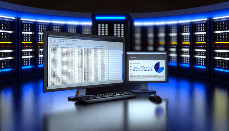 IT professional workstation displaying Windows Event Viewer system diagnostics