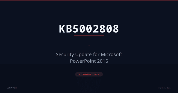 Office laptop displaying Microsoft PowerPoint 2016 with security update notification