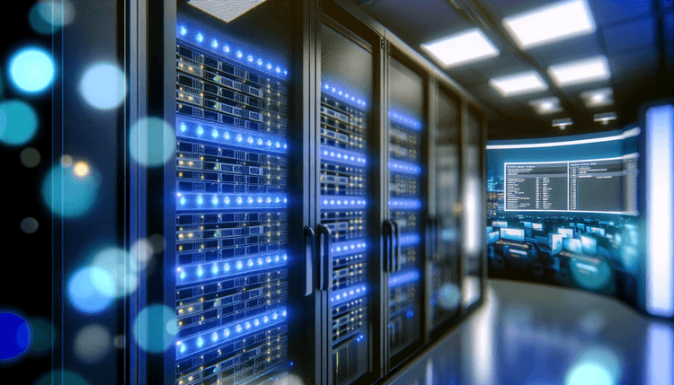 Windows Server 2019 WSUS management console displayed in professional server room environment