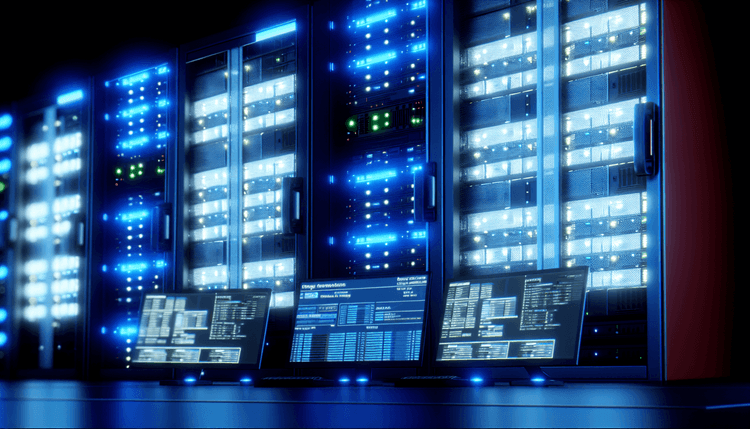 Windows server monitoring room displaying Event Viewer with critical system event logs