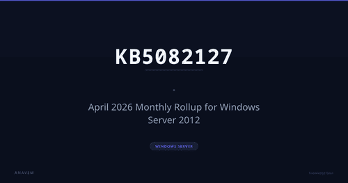 KB5082127 — April 2026 Monthly Rollup for Windows Server 2012