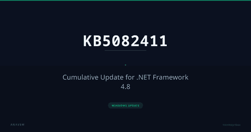 KB5082411 — Cumulative Update for .NET Framework 4.8