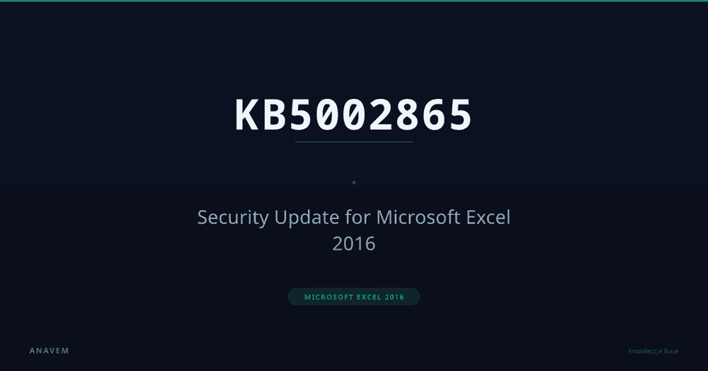 Office laptop displaying Microsoft Excel 2016 security update installation screen