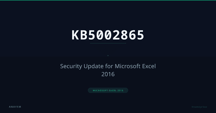 Office laptop displaying Microsoft Excel 2016 security update installation screen